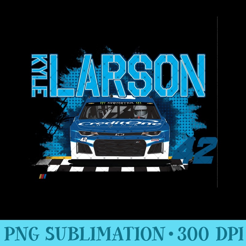 NASCAR - Kyle Larson - Racing Flags - Sublimation PNG Design | Inspire ...