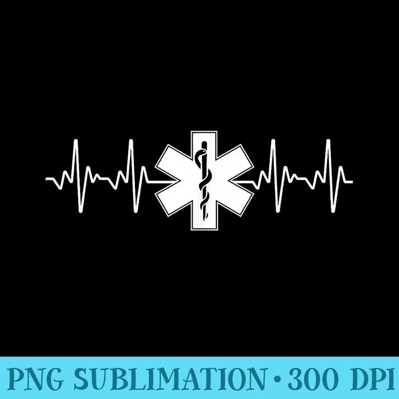 Funny EMT Paramedic Design For Men ER Medic Heartbeat - PNG Download Transparent Background - Add a Festive Touch to Every Day
