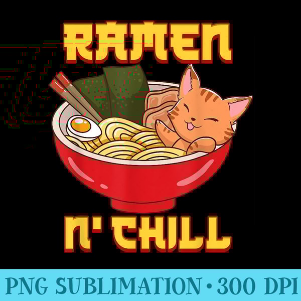 Anime Ramen Cats Cat Kawaii Neko Japanese - PNG Picture Gallery Download - Perfect for Sublimation Mastery