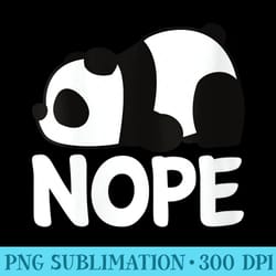 s funny nope not today lazy cute giant panda bear animal - png file download
