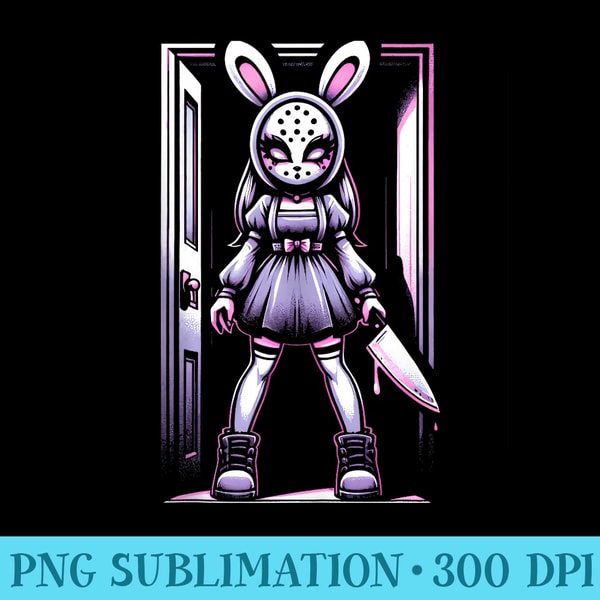 Bunny Masked Girl Pastel Goth Horror Slasher Anime Rabbit - | Inspire ...
