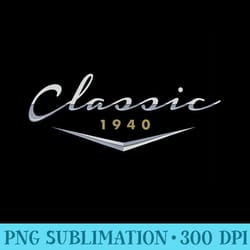 vintage classic 1940 birthday t for dad, husband - shirt clipart free png