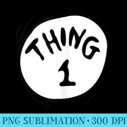 dr. seuss thing 1 emblem - png download artwork