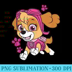 paw patrol skye leaping girls t - png download gallery