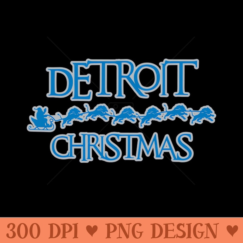 Detroit Lions Christmas - High Resolution PNG Image - Capture Imagination with Every Detail