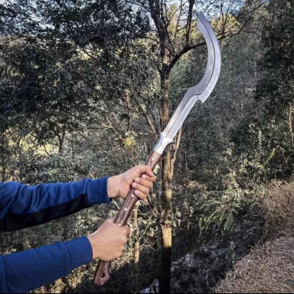 Custom Handmade Carbon Steel Blade Tactical Khopesh Sword Hunting Sword Camping 4