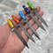 Damascus Steel Miniature Knives Daggers Lot Free Shipping Comes With Sheaths 0