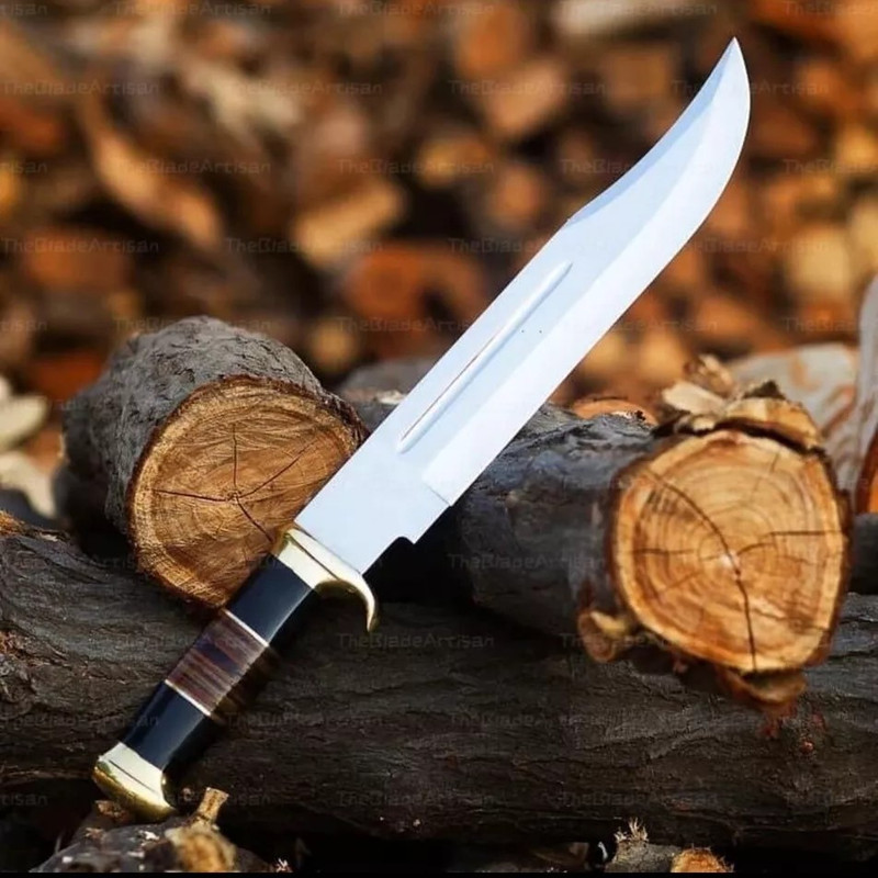 Custom Handmade D2 Steel TACTICAL BOWIE HUNTING KNIFE COMES WITH SHEATH 0