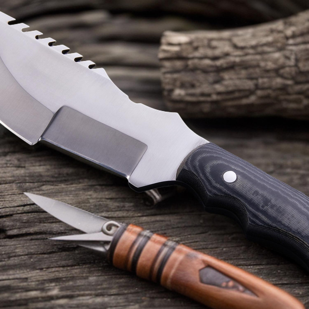 Handcrafted Tracker Knife With Pakka Wood Handle Premium Quality Hunting Knife 2