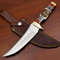 Rody Stan Lot Of 5 Custom Handmade D2 Blade Full Tang Bowie Hunting Knife 0