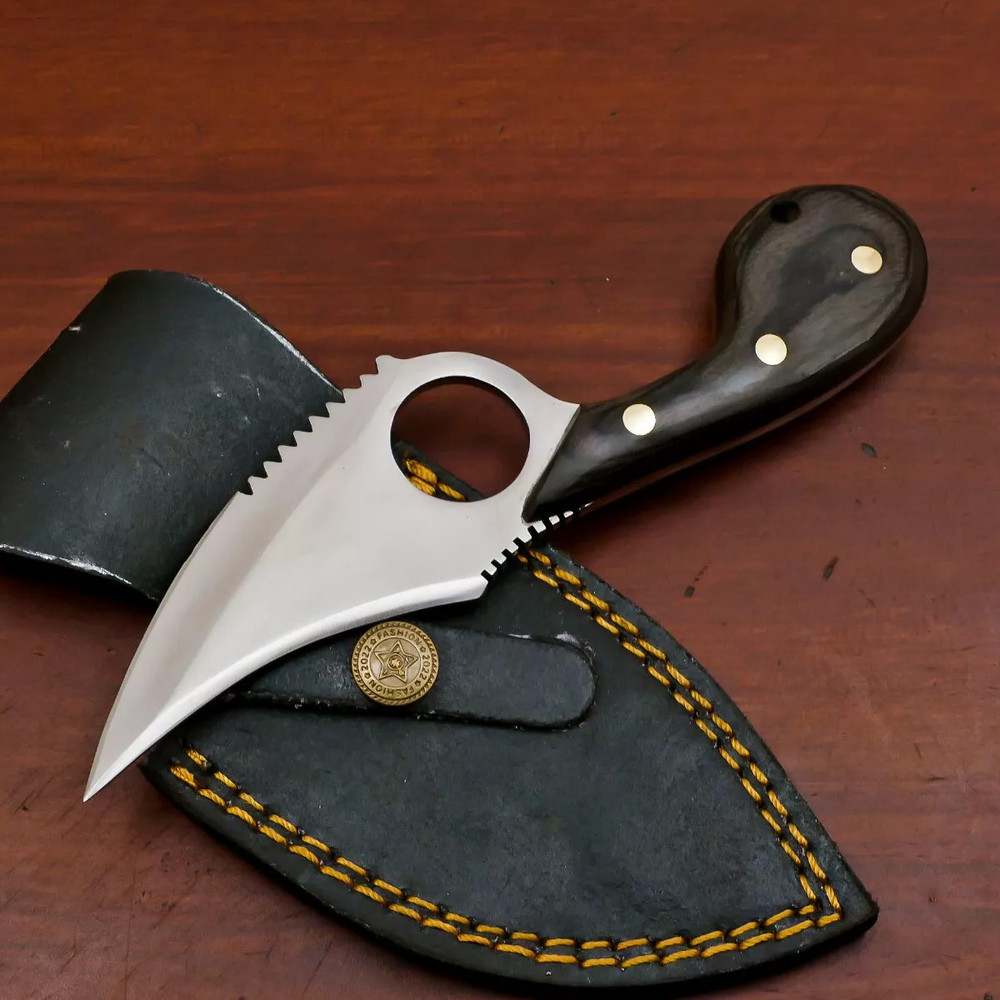 Lot Of 5 Pieces Handmade D2 Blade Hunting Knife Skinning Knife Camping Knife 2