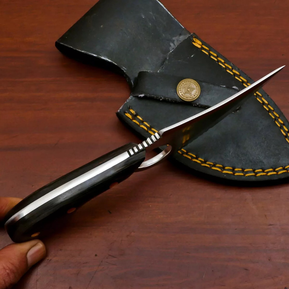 Lot Of 5 Pieces Handmade D2 Blade Hunting Knife Skinning Knife Camping Knife 3