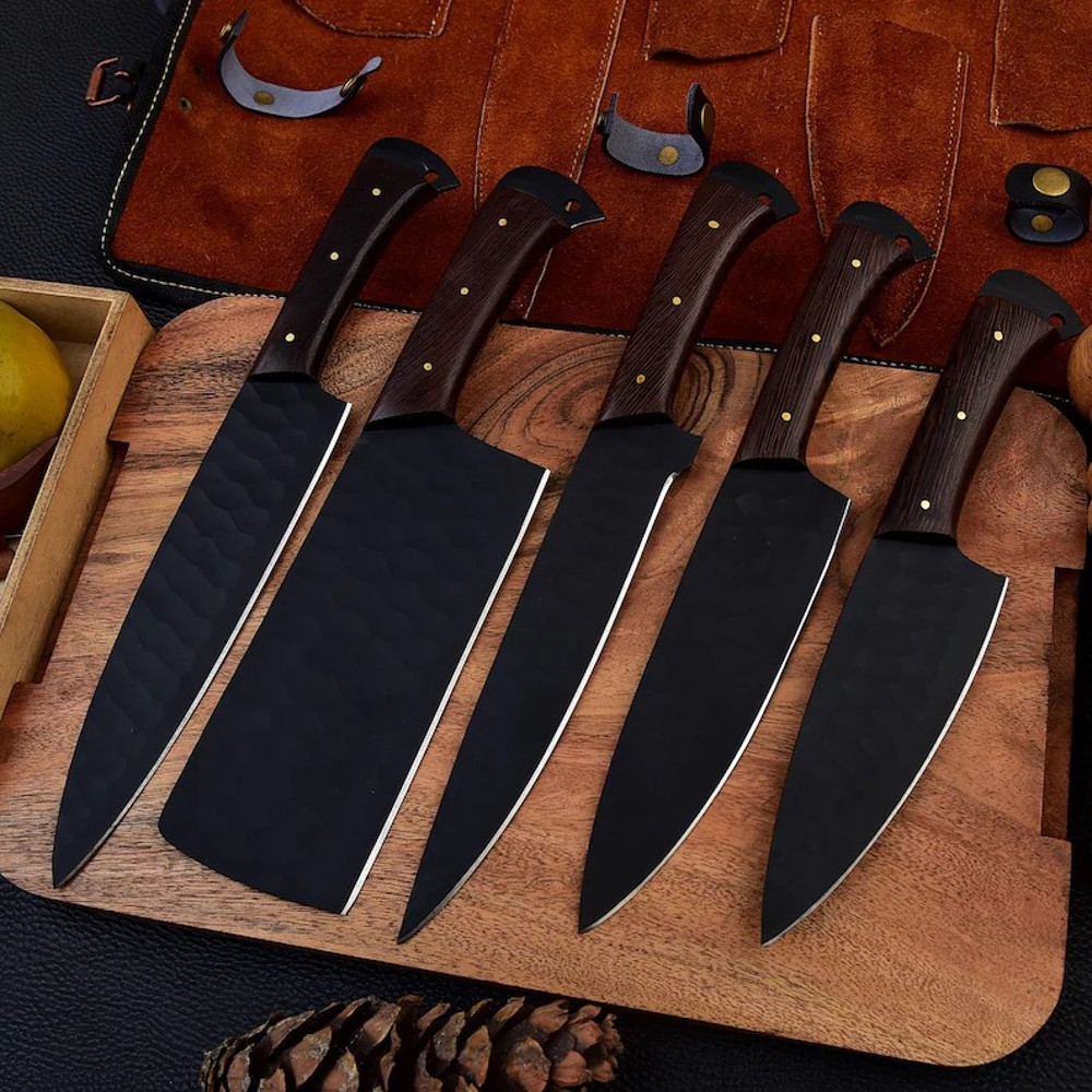 High Quality Custom Hand Forged Personalized Chef Knife Set Kitchen Tool Handmade Gifts For Him 1