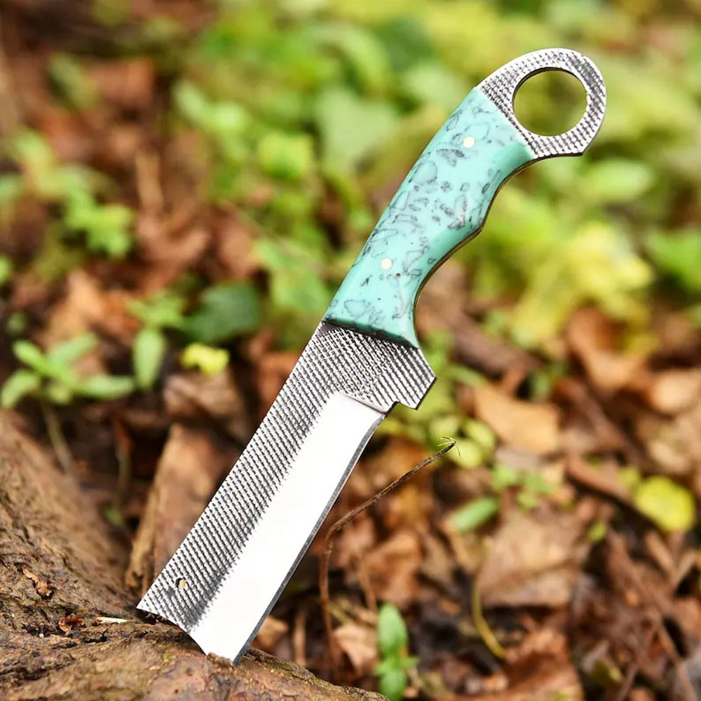 Hand Forged Bull Cutter Knife D2 Steel Cowboy Knife Everyday Carry Gift For Men Groomsman Gift 3