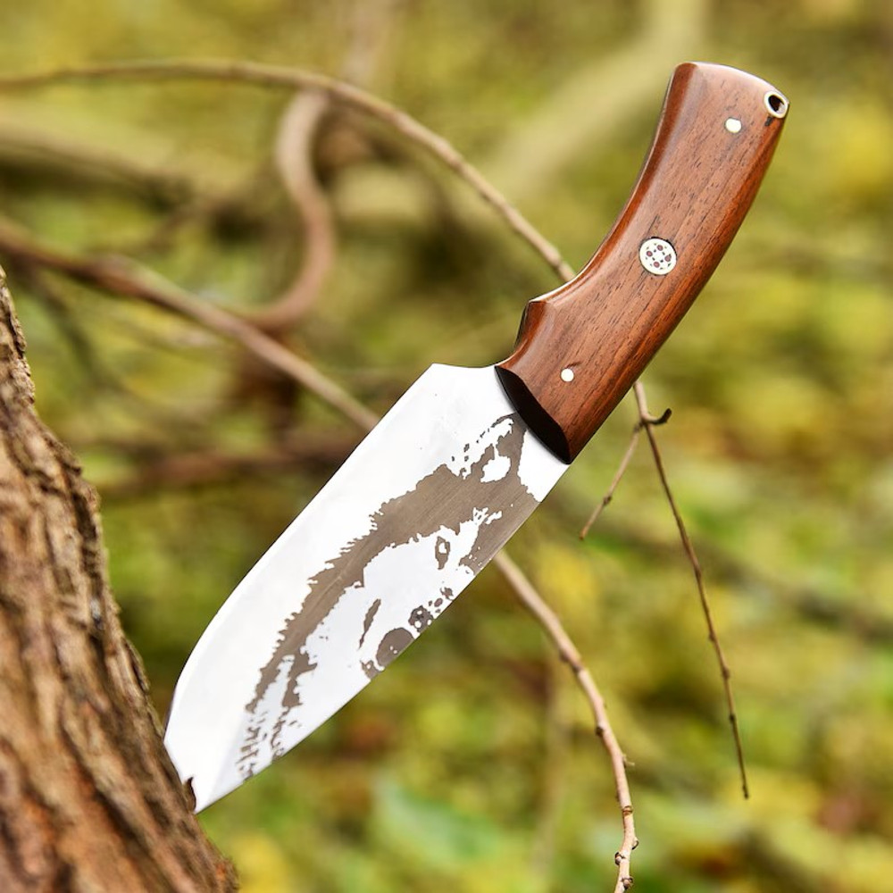Hand Forged Personalized Hunting Full Tang Camping Skinning Bush Craft Knife Groomsman Gift Custom Gift 2