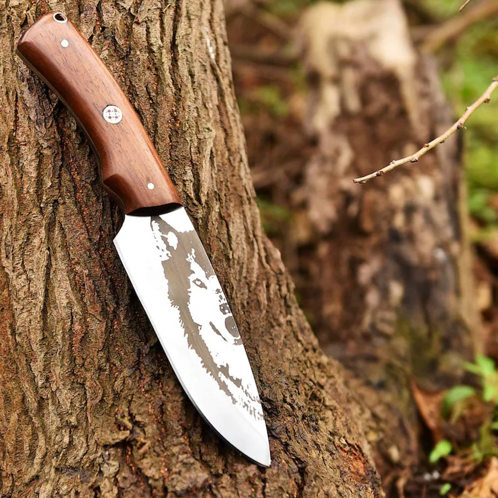 Hand Forged Personalized Hunting Full Tang Camping Skinning Bush Craft Knife Groomsman Gift Custom Gift 1