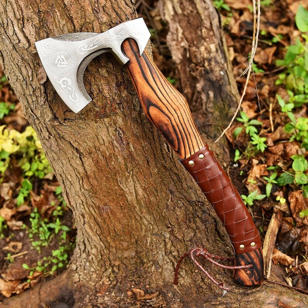 RAGNAR VIKING AXE Forged Camping Axe With Rose Wood Shaft Viking Gifts Viking Bearded Nordic 1