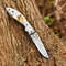 One Of Kind Custom Made Handmade Folding Knife Pocket Knife With Sheep Horn Handle Give Excellent Grip 1