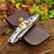 One Of Kind Custom Made Handmade Folding Knife Pocket Knife With Sheep Horn Handle Give Excellent Grip 4