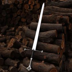 anduril lotr movie sword handmade design gift for groomsman gift for husband kitchen knives war tool christmas gifts.