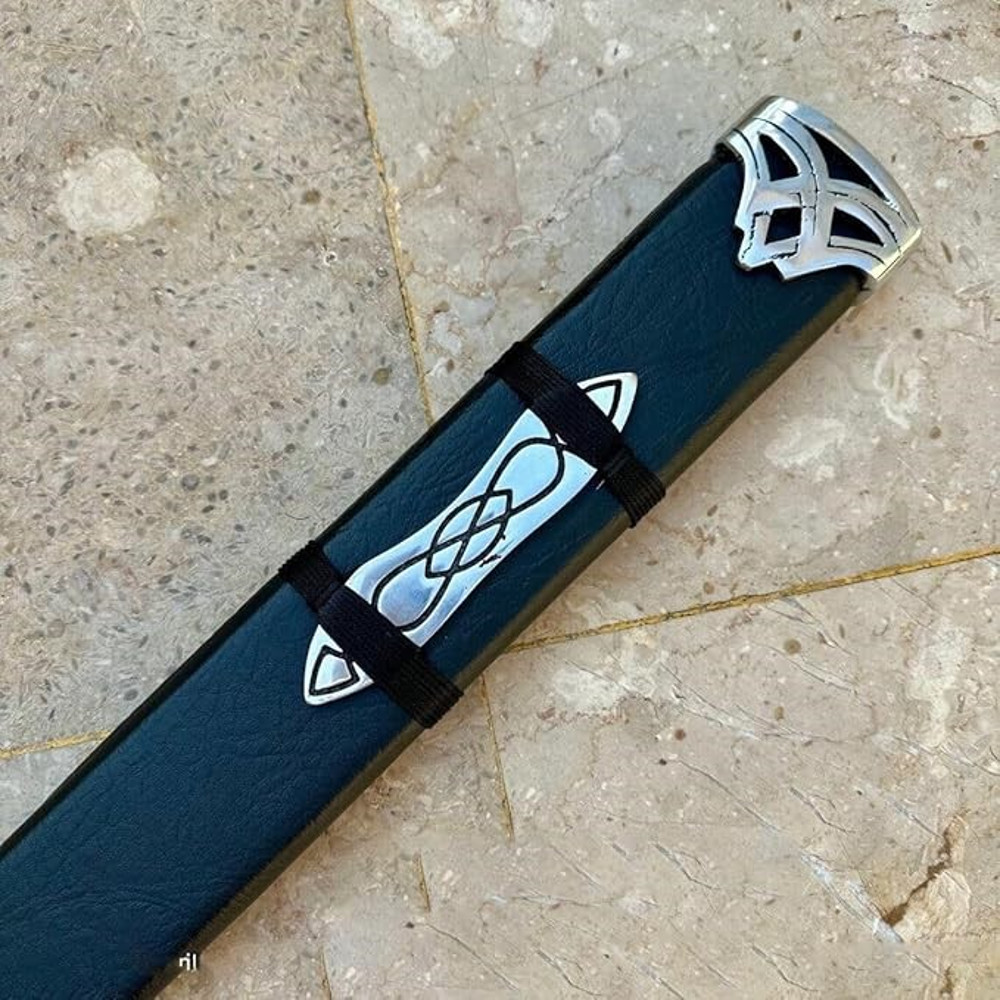 Generic Hand Forged Damascus Steel Viking Sword Sharp Northmen Viking Sword WScabbard 3