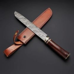 knife of chef 16" inches - damascus steel - custom handmade hunting knives - also for chefs gifts