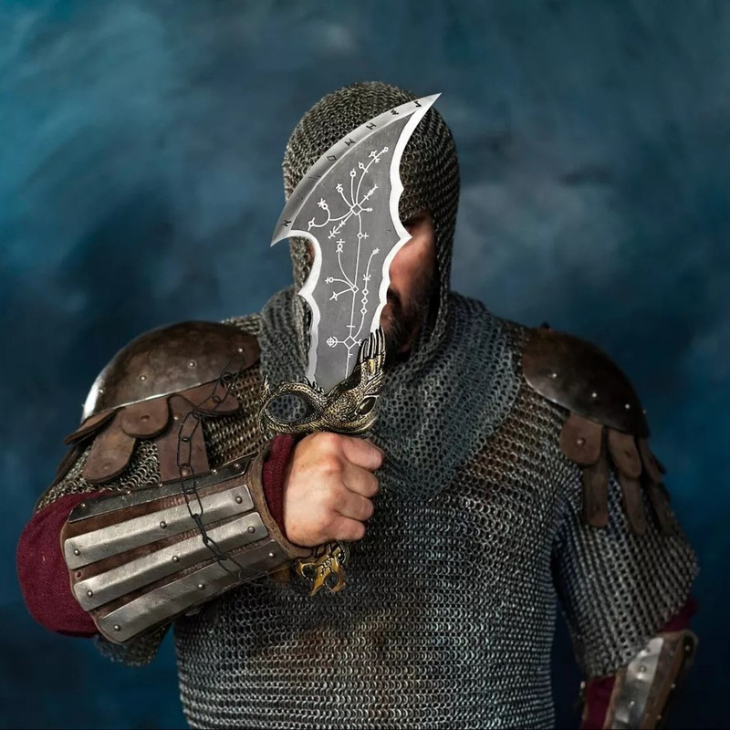 God of War Kratos's Blades Of Chaos Kratos Metal Cosplay Weapon Prop