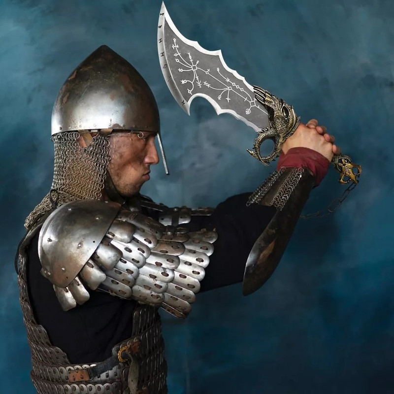 God of War Kratos's Blades Of Chaos Kratos Metal Cosplay Weapon Prop