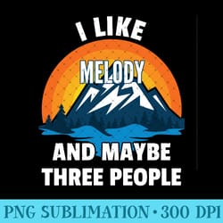 i like melody and maybe three people sweatshirt - png graphics