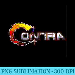 contra logo retro gamer nostalgia classic 8-bit revival - png clipart