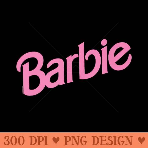pink & beige catering logo | light pink barbie logo,... Barbie Pink Logo - Printable PNG Images - Inspire Uplift