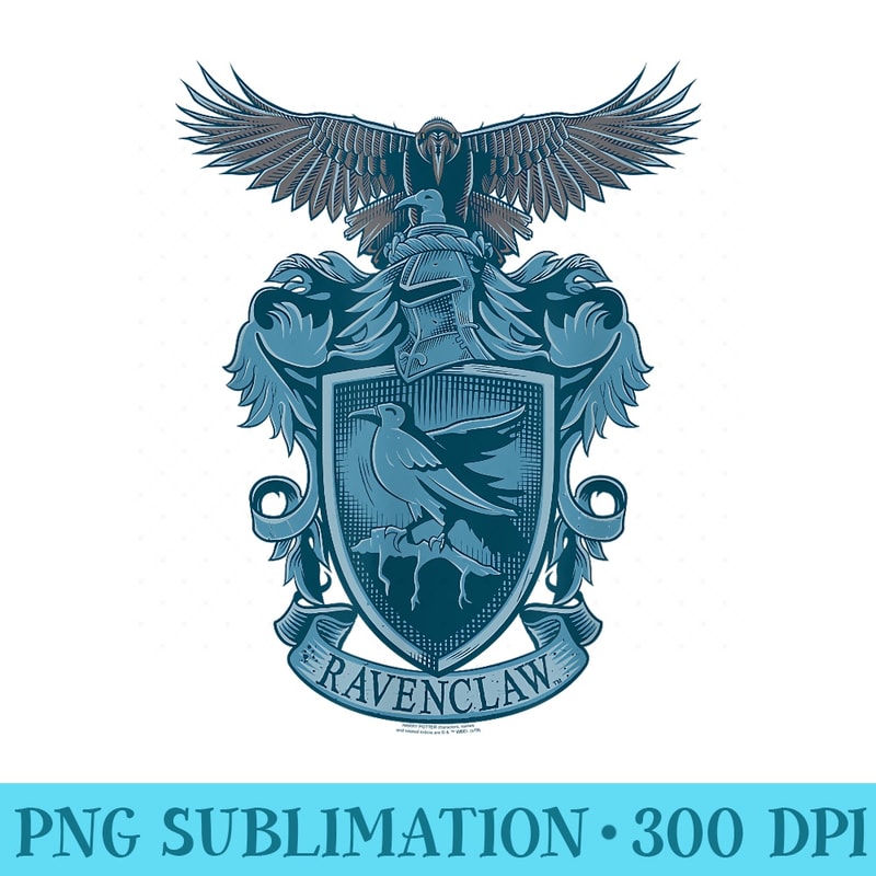Harry Potter Ravenclaw Raven Crest - High Resolution PNG Des | Inspire ...