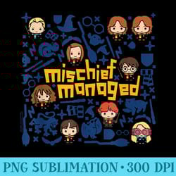 harry potter mischief managed chibis - png clipart