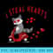 Raccoon Valentines Day Heart Animals Lover - High Resolution PNG Artwork - Quick And Seamless Download Process