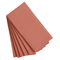 Cotton Buffet Napkins 6 Count , color: Faded Rose