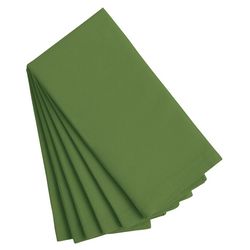 Cotton Buffet Napkins 6 Count , color: Willow Green