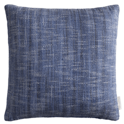 Indoor reversible outdoor throw pillow made of sturdy woven fabric , color: Navy