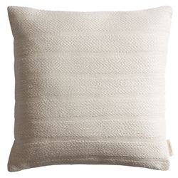 Oversized Tonal Stripe Throw Pillow , color: Ivory