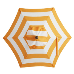 Striped 5 Ft Replacement Umbrella Canopy , color: Yellow