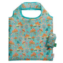 Recycled Fabric Foldable Tote Bag , color: Psychedelic Mushroom
