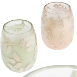 Pastel Ombre Glass Filigree Scented Candle