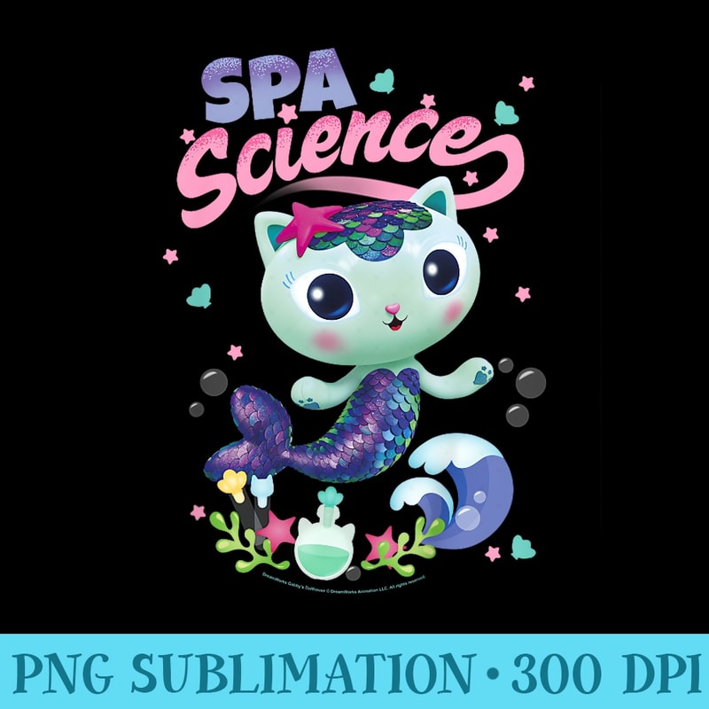 Gabbys Dollhouse Mercat Spa Science - Download PNG Files | Inspire Uplift