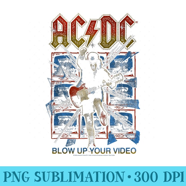 ACDC Blow Up Your Video - Transparent Shirt Design | Inspire Uplift