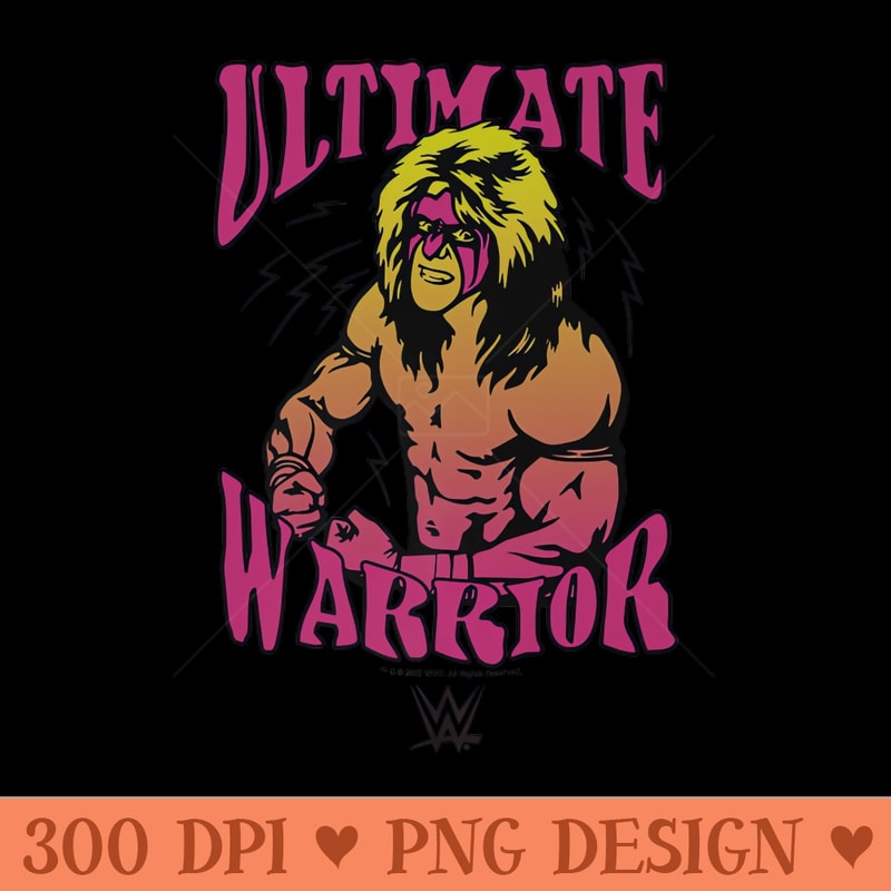 Ultimate Warrior Portrait - Trendy PNG Designs - Lifetime Access To Purchased Files