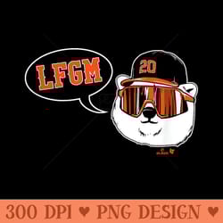 pete alonso - lfgm polar bear - new york baseball - png file download