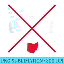 classic cle cleveland ohio red vintage state outline - png graphic resource