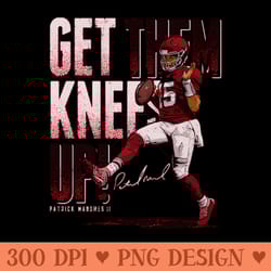 patrick mahomes kansas city high step - unique sublimation patterns - perfect for personalization