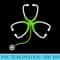 RN Doctor Nurse Lucky Leaf Ireland Irish St. Patricks Day - Transparent PNG File - Easy-To-Print And User-Friendly Designs
