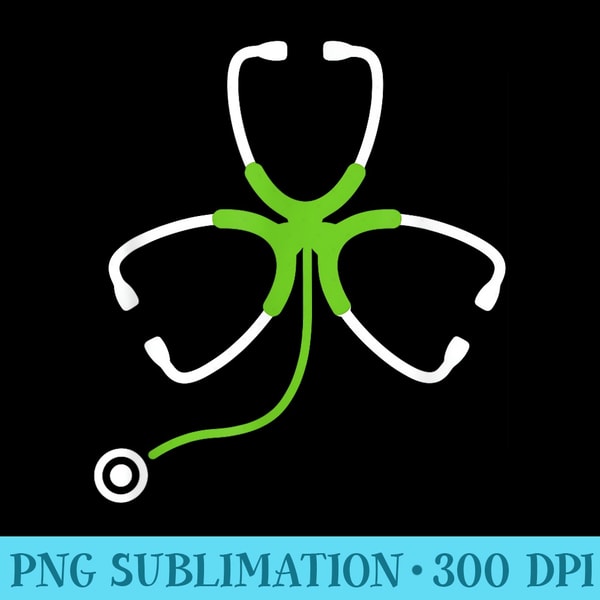 RN Doctor Nurse Lucky Leaf Ireland Irish St. Patricks Day - Transparent PNG File - Easy-To-Print And User-Friendly Designs