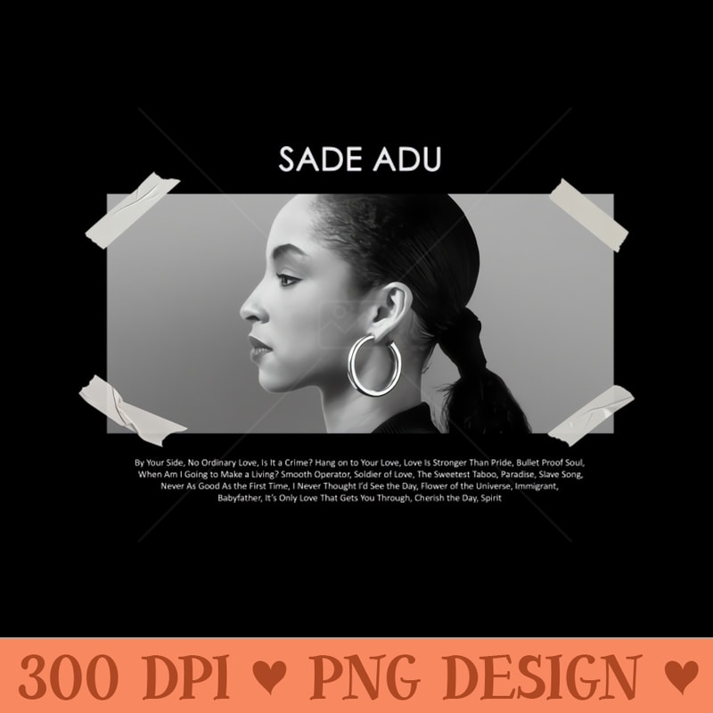 Sade's Vector Sade Adu - Vector PNG download | Inspire Uplift